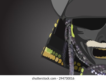 Japanese Samurai tradition armor helmet