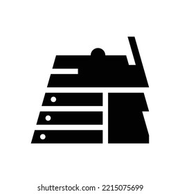 japanese samurai warrior helmet logo vector