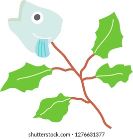 Japanese sardine and holly charm
