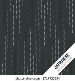 Japanese Sashiko pattern. This is a simple vector illustration with harmonious blend of retro and modern styles. The color can be changed if needed. Eps10 vector.