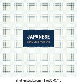 Japanese Sashiko Seamless pattern. This is a simple vector illustration with harmonious blend of retro and modern styles. The color can be changed if needed. Eps10 vector.