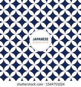 Japanese Sashiko Seamless pattern. This is a simple vector illustration with harmonious blend of retro and modern styles. The color can be changed if needed. Eps10 vector.