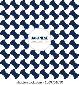 Japanese Sashiko Seamless pattern. This is a simple vector illustration with harmonious blend of retro and modern styles. The color can be changed if needed. Eps10 vector.