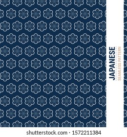 Japanese Sashiko Seamless pattern. This is a simple vector illustration with harmonious blend of retro and modern styles. The color can be changed if needed. Eps10 vector.