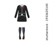 Japanese school girl uniform vector design