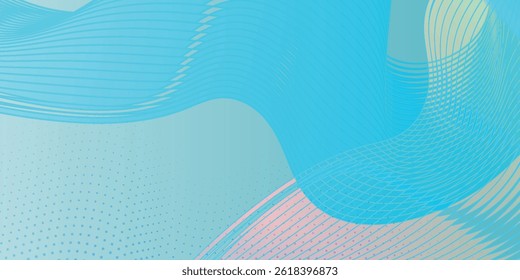 Vector de fondo de la onda marina japonesa. Diseño de Fondo de pantalla con arte de línea azul y fondo azul del patrón de la onda del océano. Ilustración oriental de lujo moderno para la cubierta, Anuncio, Sitio web, decoración, interior.