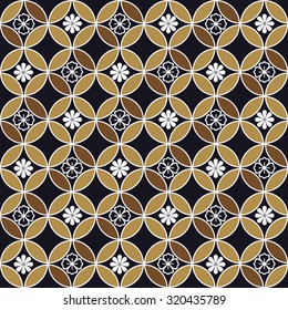 Japanese Seamless Flower Pattern Design