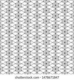 Japanese seamless geometric pattern.For design template,textile,fabric,wrapping paper,laser cutting and engraving.