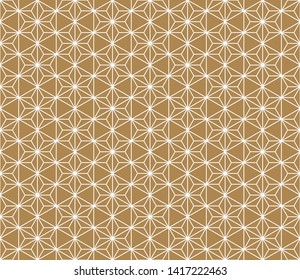 Japanese seamless geometric pattern .For design template, textile, fabric, wrapping paper, laser cutting and engraving.Average thickness lines.