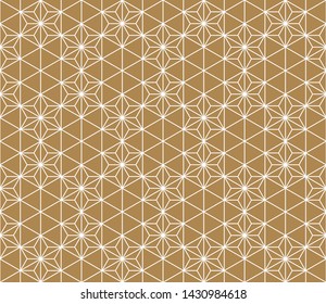 Japanese seamless geometric pattern .For design template,textile,fabric,wrapping paper,laser cutting and engraving.Average thickness lines.