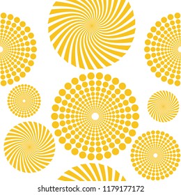 Japanese seamless gold pattern background vector. Khaki geometric cover design, poster, card, template