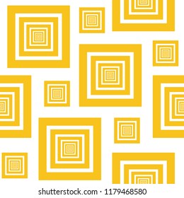 Japanese seamless pattern background vector in gold style. Khaki geometric cover design,  poster, card, template