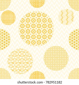 Japanese seamless, pattern background vector khaki. Gold geometric cover design, poster, card, template