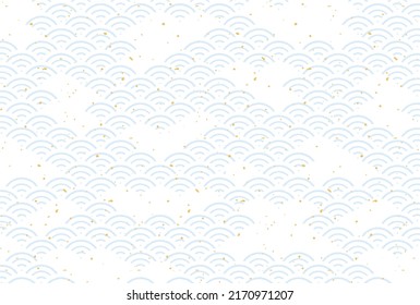 Japanese seamless pattern called Seigaiha for banners, cards, flyers, social media wallpapers, etc.