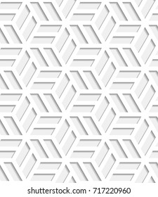 Japanese seamless pattern cut out from paper