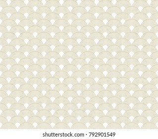 Japanese seamless pattern. Gold oriental geometric background vector for tile, textile,  wallpaper, backdrop, card, poster.