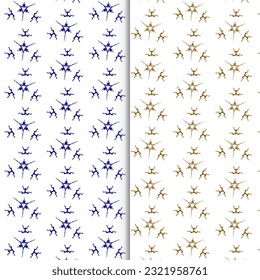 Japanese seamless pattern in oriental geometric traditional style. 3d festive ornament for lunar chinese new year decoration. Red and golden abstract asian vector creative motif. Vintage tiger.