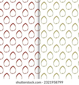 Japanese seamless pattern in oriental geometric traditional style. 3d festive ornament for lunar chinese new year decoration. Red and golden abstract asian vector creative motif. Vintage tiger.