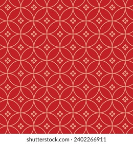 Japanisches nahtloses Muster in orientalisch geometrischen traditionellen. Japanische Muster für das neue Jahr. Traditionelles chinesisches Neujahrsmuster. Konzept für Ferien-Banner, Grußkarte, dekoratives Element.