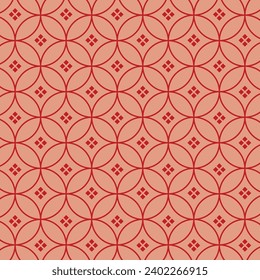 Japanese seamless pattern in oriental geometric traditional. Japanese new year pattern. Chinese New Year traditional pattern. Concept for holiday banner, greeting card, decorative element.