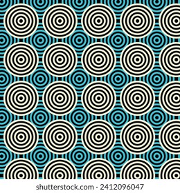 Patrón japonés sin fisuras en estilo geométrico oriental tradicional. 3.ª adorno festivo para la decoración del año nuevo lunar chino. Motivo creativo vectorial de Asia abstracta roja y dorada. Tigre de época.