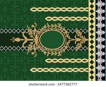 Japanese seamless pattern in oriental geometric traditional style. 3d festive ornament for lunar chinese new year decoration. Red and golden abstract asian vector creative motif. Vintage tiger.
