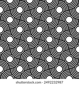 Patrón japonés sin fisuras en estilo geométrico tradicional oriental. adorno 3d para la decoración del año nuevo chino lunar. motivo creativo abstracto del Vector asiático blanco y negro. Tigre de Antiguas.