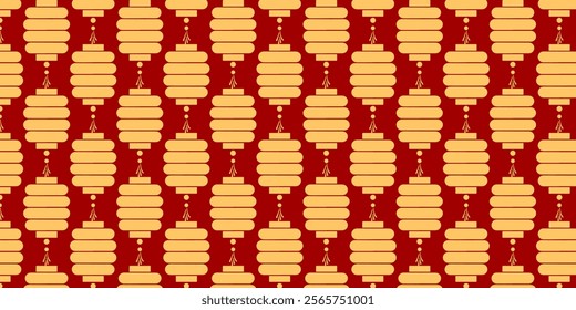 Japanese seamless pattern in oriental geometric traditional style background,Red and golden abstract pattern. Vector illustration.