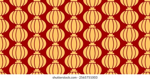 Japanese seamless pattern in oriental geometric traditional style background,Red and golden abstract pattern. Vector illustration.