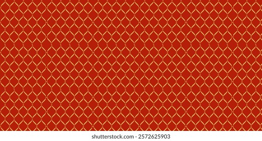 Japanese seamless pattern in oriental geometric traditional style background,Red and golden abstract pattern background for chinese new year backdrop.