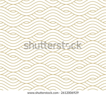 Japanese seamless pattern in oriental geometric traditional style. Water wave line pattern background. Seamless Pattern. Japanese style concept vector Illustration.