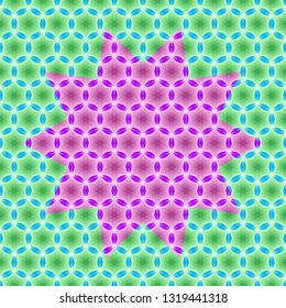 Japanese seamless pattern vector. Multi-colored geometric background. Template, backdrop, wrapping paper, wallpaper