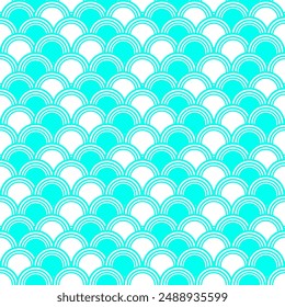 Japanese seamless pattern vector in oriental geometric style.