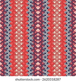 Japanese seamless pattern vector in oriental geometric style. Abstract Asian vector creative motif. 