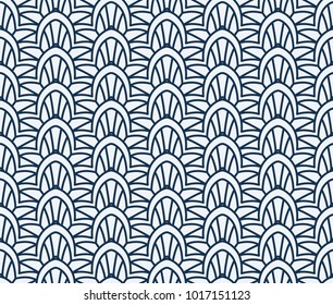 Japanese seamless pattern. Seamless vector ornaments with traditional motives.