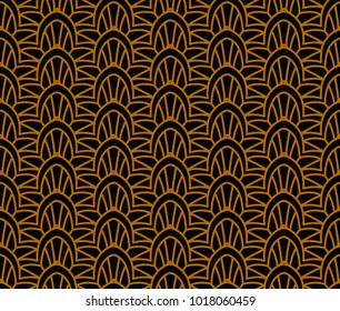 Japanese seamless pattern. Seamless vector ornaments with traditional motives.