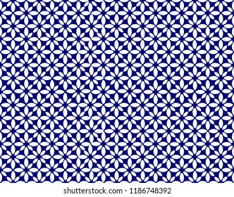 Japanese seamless pattern.Japanese TENUGUI. Vector. Pattern of rice