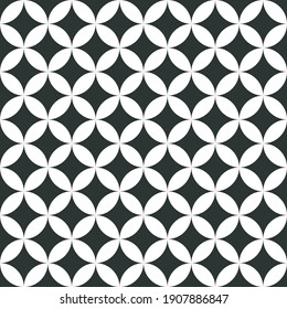 Japanese seamless traditional pattern. Asian shippo seamless pattern as treasure. Abstract decoration, applicable for background or wallpaper. Vector illustration
