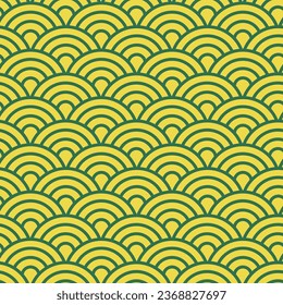 Japanese seamless wave pattern. Traditional Chinese texture. Vector
illustration.