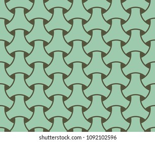 Japanese Seamless wicker pattern, Abstract textured background. Vector Illustration consisting of 3 fiber weaving.