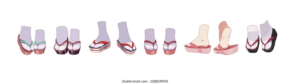 Japanese shoes, sandles for girl kimono traditional costume