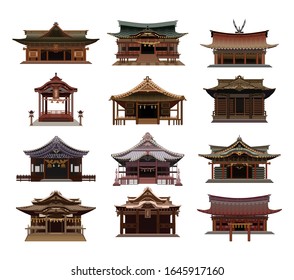 Japanese Shrine or Temple vector design.