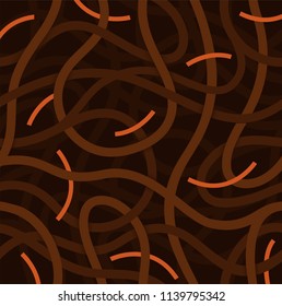  Japanese soba noodle seamless pattern.