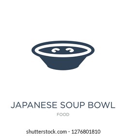 japanese soup bowl icon vector on white background, japanese soup bowl trendy filled icons from Food collection, japanese soup bowl vector illustration
