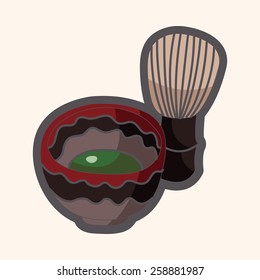 Japanese soup theme elements