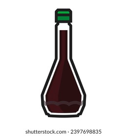 Japanese soy sauce icon. Vector. Soy Sauce icon in vector. Illustration. Asian seasoning. 