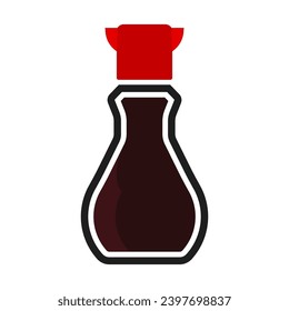 Japanese soy sauce icon. Vector. Soy Sauce icon in vector. Illustration. Asian seasoning. 