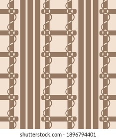 Japanese Spiral Stair Stripe Vector Seamless Pattern