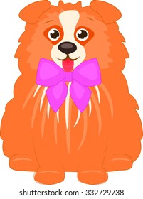 Japanese Spitz Vector Illustration
