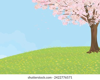 Japanisches Frühlingsbild. Sakura.
Kirschblüte.